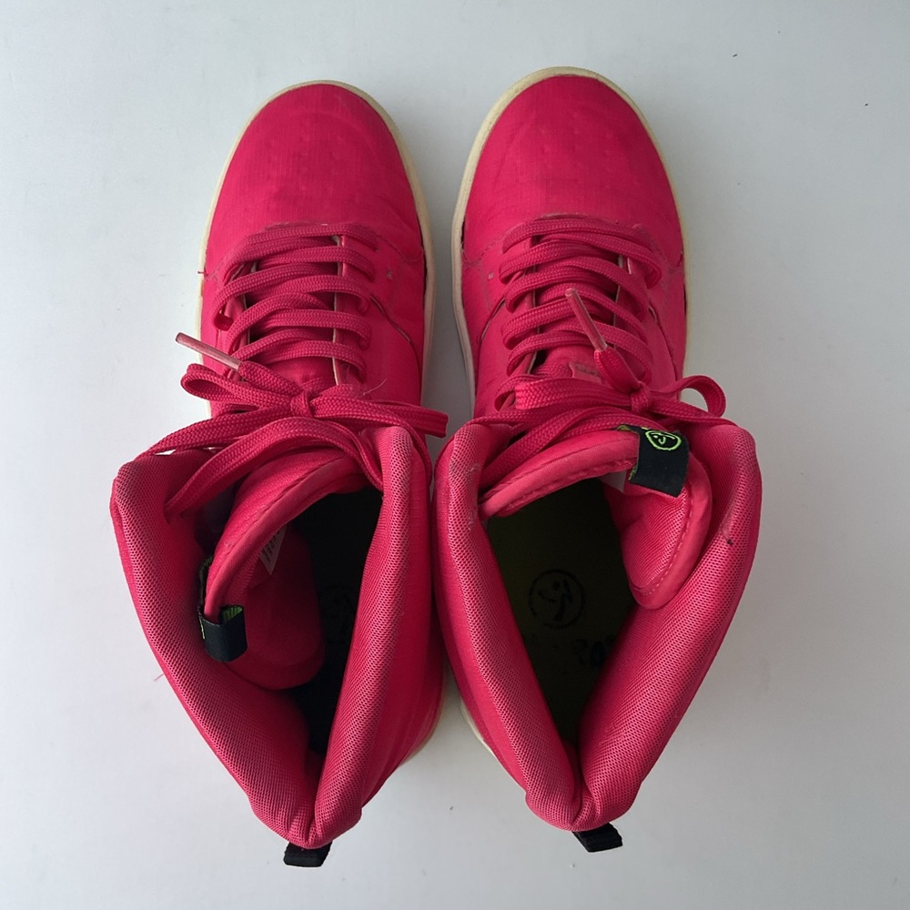 Zumba Street Classic Pink High-Top Dance Fitness  Sneakers Shoes Women’s Size 8 - Picture 7 of 12